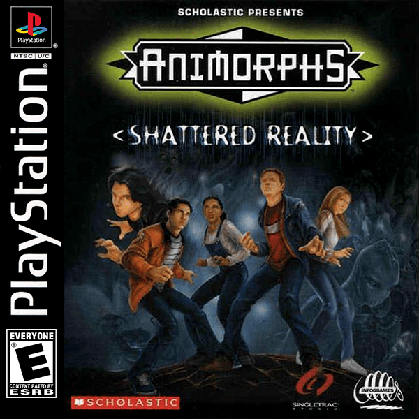 Animorphs Shattered Reality box art for Playstation